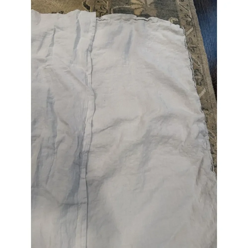 Parachute Grey 100% Linen Pillow Cases (2) King Size NEW